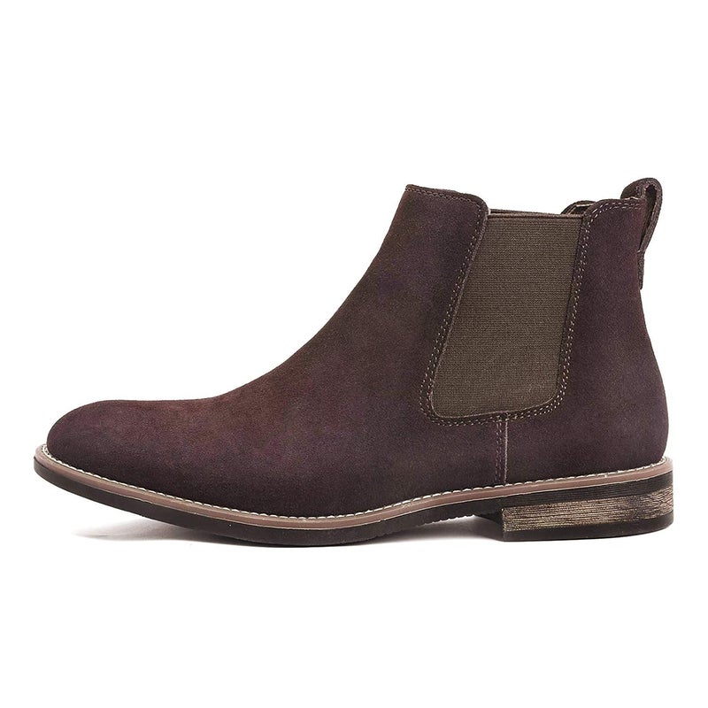 Bruno Marc Men's Suede Leather Chelsea Ankle Boots,Size 10,Dark/Brown,URBAN-06 - Image 2